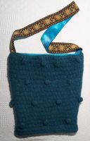 Shibori felted shoulder bag