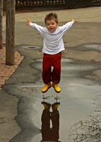 Jumping to touch the sky!